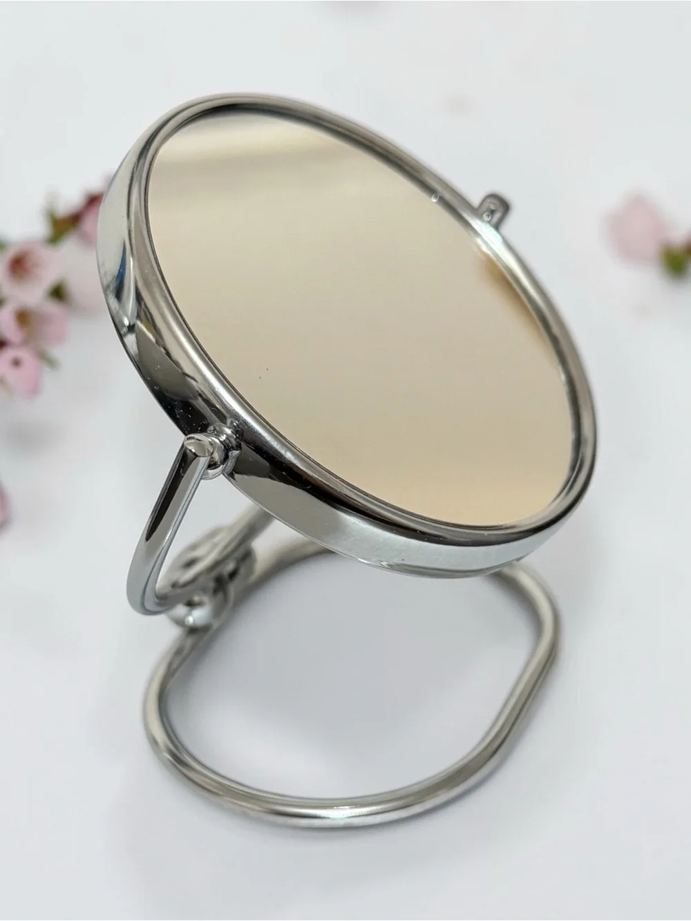 VTG Double Sided Makeup Magnifying Mirror Desktop Stand Wall Hanging Handheld